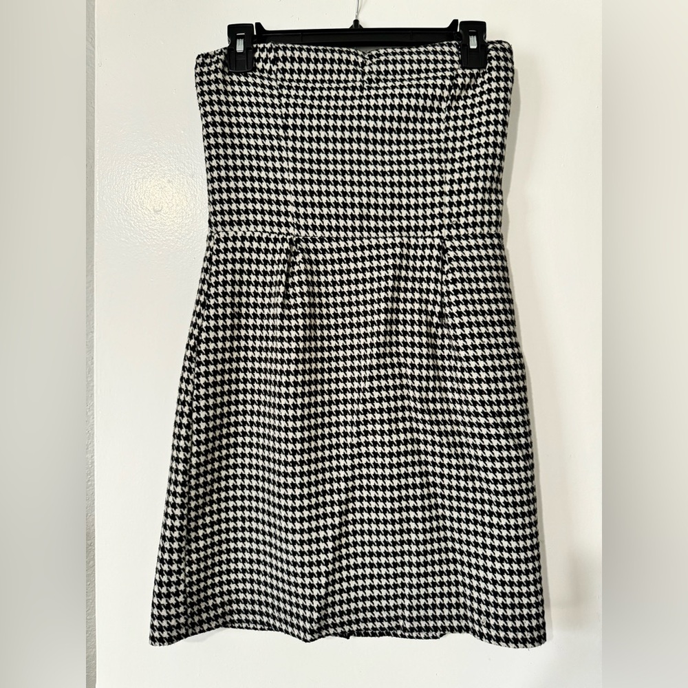 Forever 21 Strapless Houndstooth Dress (S)